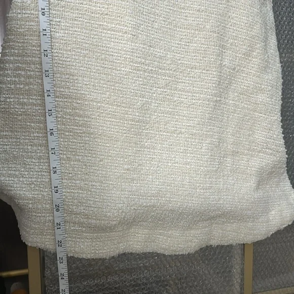 Zara Cream Mini Dress with Button Detail - Picture 9 of 9